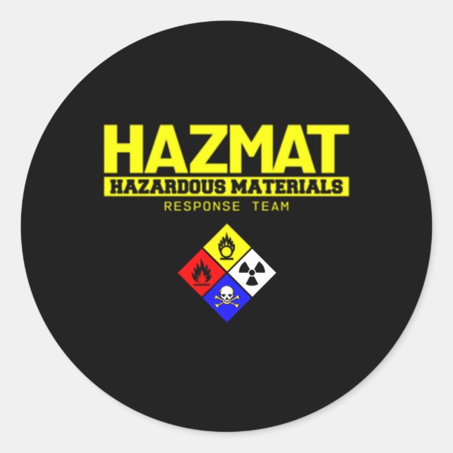 Sticker Rond Technicien de l'équipe d'intervention pour les mat (Devant)