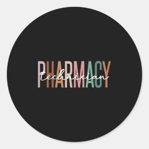Sticker Rond Technicien en pharmacie Technicien en pharmacie ce