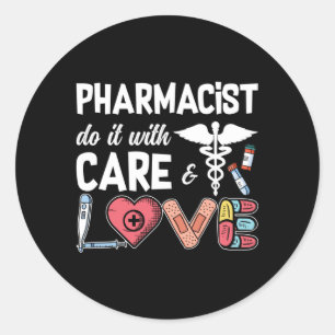Sticker Rond Technicien Pharmaceutique Pharmacien Le Faire Avec