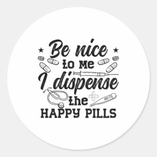 Sticker Rond Technicien Pharmaceutique Pharmaciste Tech Soyez G