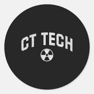 Sticker Rond Technicien Technicien En Radiologie Technicien Tec