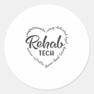 Sticker Rond Technique de réadaptation, réadaptation, réadaptat