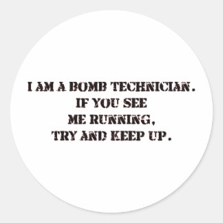 Sticker Rond technologie de bombe