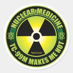 Sticker Rond Technologie de Med de Nuc