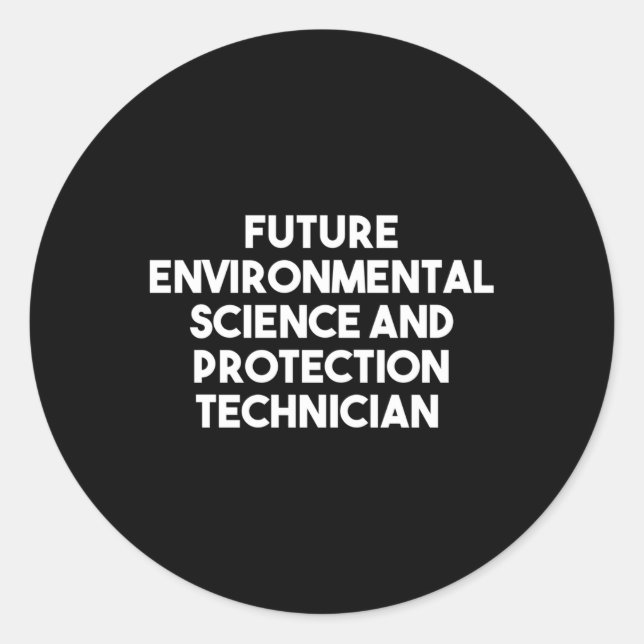 Sticker Rond Technologies De l'environnement De La Science Et D (Devant)