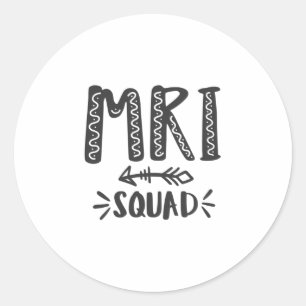 Sticker Rond Technologue en IRM, technologie de l'irm, radiolog