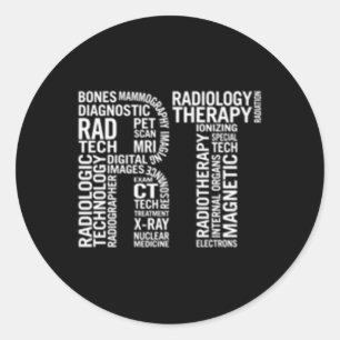 Sticker Rond Technologue en radiologie