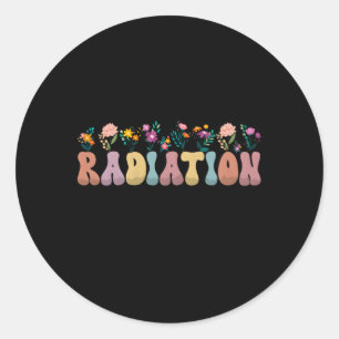 Sticker Rond Technologue radiologique Radiothérapeute Oncolo
