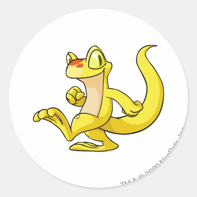 Sticker Rond Techo jaune (Devant)