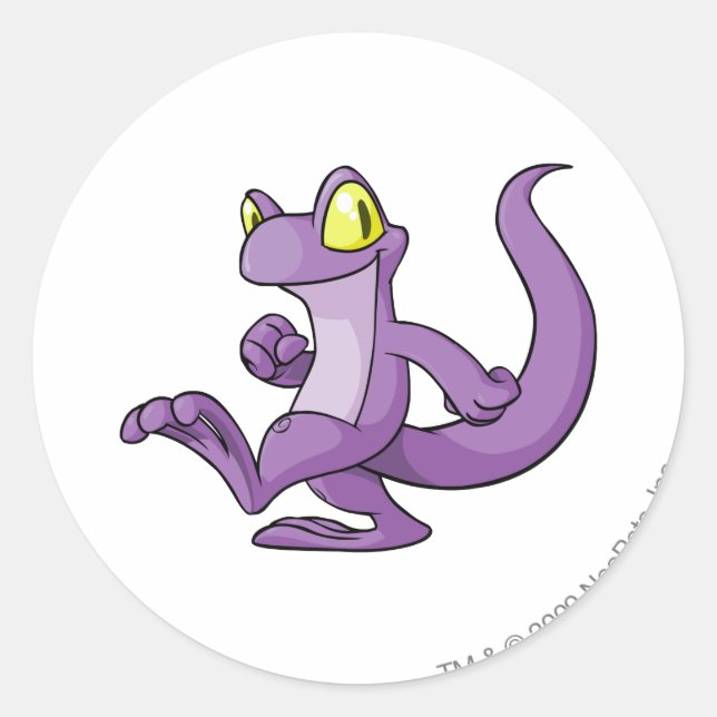 Sticker Rond Techo Purple (Devant)