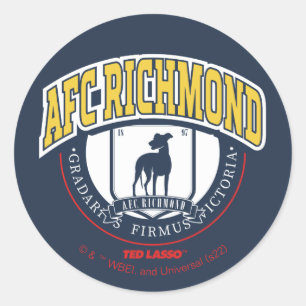 Sticker Rond Ted Lasso   AFC Richmond Athletic Circle Badge