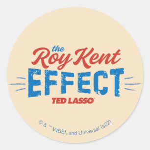 Sticker Rond Ted Lasso Le graphique Vintage de l'effet Roy Ke