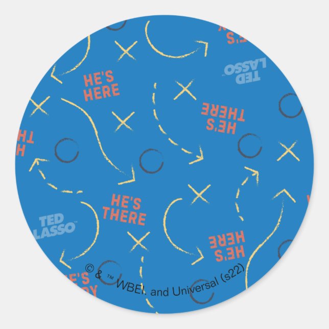 Sticker Rond Ted Lasso | Le Pacte solennel de here He's (Devant)