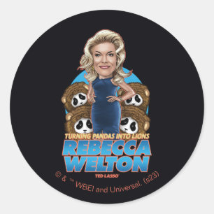 Sticker Rond Ted Lasso Rebecca Welton Bobblehead