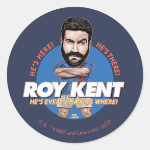 Sticker Rond Ted Lasso Roy Kent Bobblehead