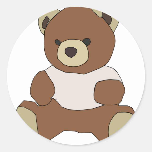 Sticker Rond Teddy Bear (Devant)