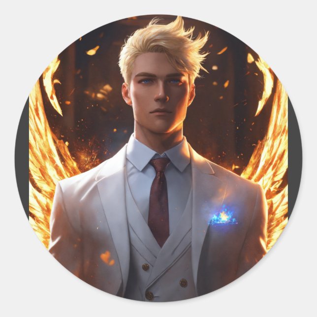 Sticker Rond Tee - shirts de l'évolution élémentaire : Libérez  (Devant)