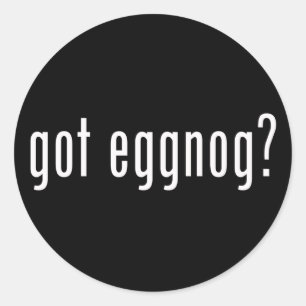 Sticker Rond T'Eggnog ? Esprit de Noël avec forme liquide