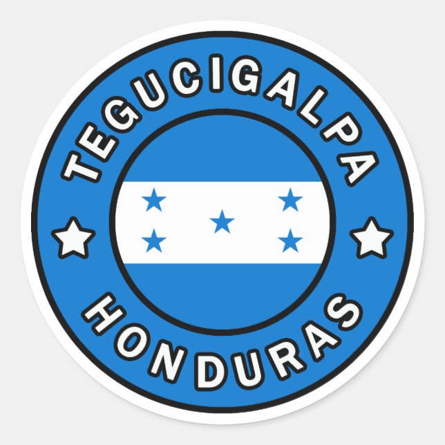Sticker Rond Tegucigalpa Honduras (Devant)