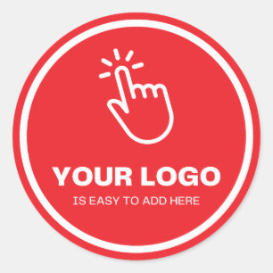 Sticker Rond Téléchargez facilement votre logo Personnalisé Fai
