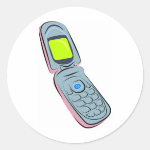 Sticker Rond Téléphone mobile