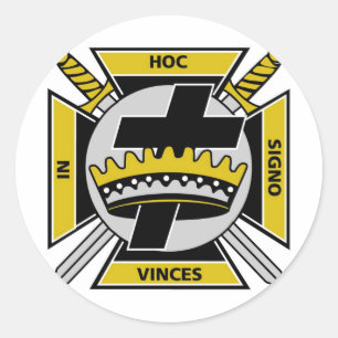 Sticker Rond Templier des Chevaliers