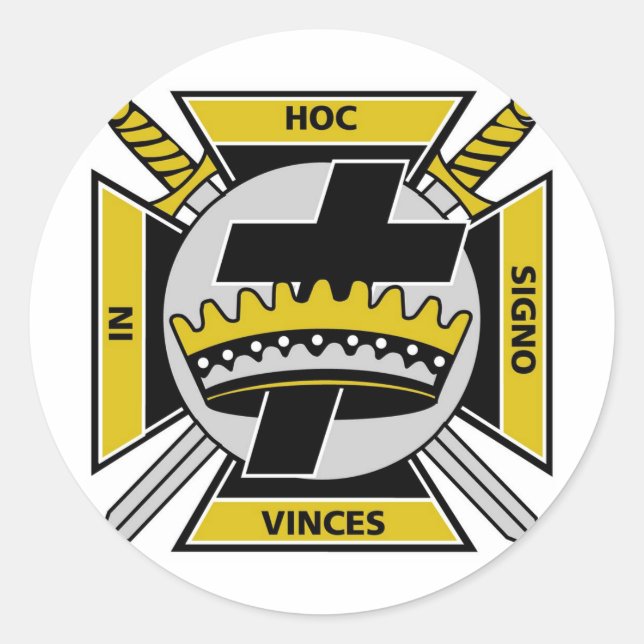 Sticker Rond Templier des Chevaliers (Devant)