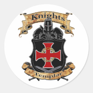 Sticker Rond Templier des Chevaliers