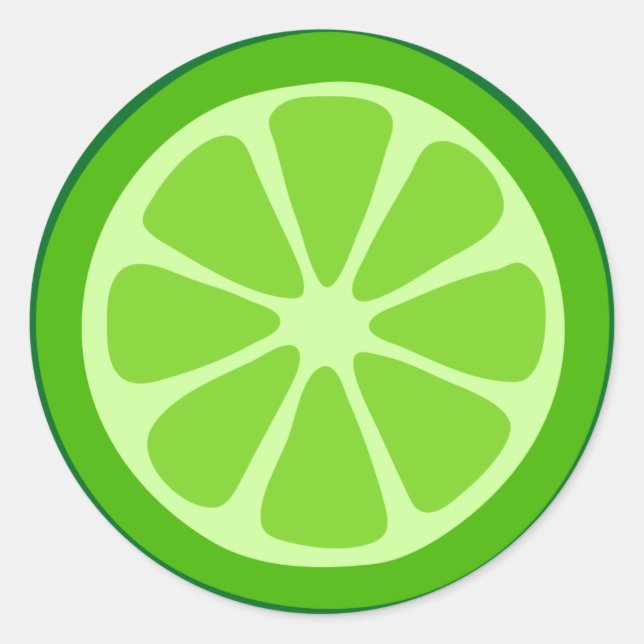 Sticker Rond Temps de LIme (Devant)