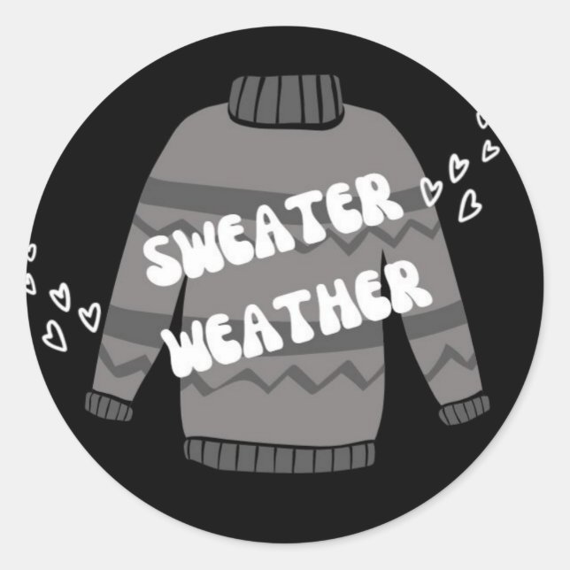 Sticker Rond Temps du pull (Devant)