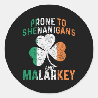 Sticker Rond Tendance Aux Fredaines Et Au Bêtisier Drôle St Pat