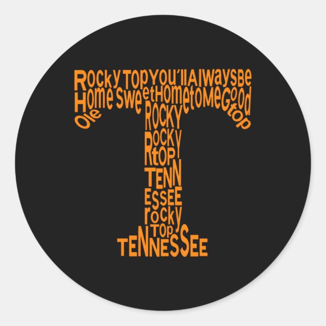Sticker Rond Tennessee Home Sweet Home Tennessee Sport (Devant)
