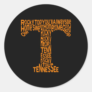 Sticker Rond Tennessee Home Sweet Home Tennessee Sport