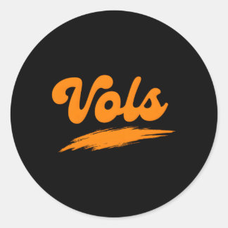 Sticker Rond Tennessee Tn Orange Tennessee
