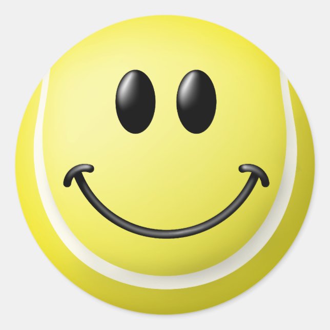 Sticker Rond Tennis Ball Face (Devant)