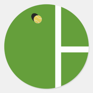 Sticker Rond Tennis créatif