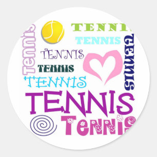 Sticker Rond Tennis répétitif