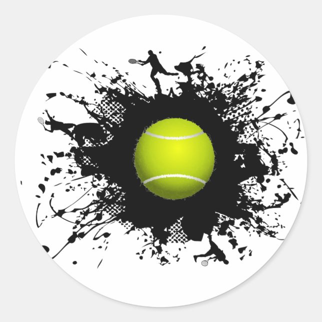 Sticker Rond Tennis Urban Style (Devant)