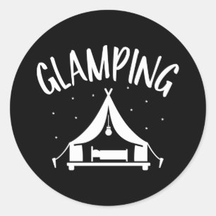 Sticker Rond Tente de camping éblouissant