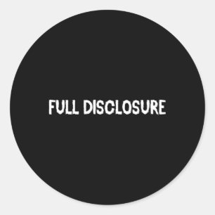 Sticker Rond Termes de l'avocat de la terminologie de divulgati