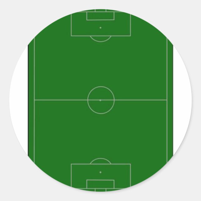 Sticker Rond terrain de football (Devant)