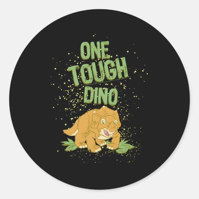 Sticker Rond Terre Avant Le Temps Cera Est Un Dino Dur (Devant)