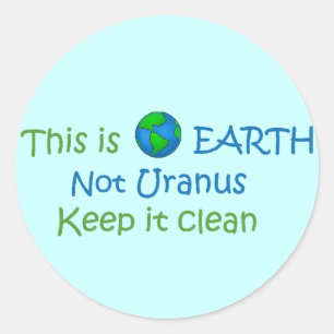 Sticker Rond terre-urane