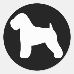 Sticker Rond Terrier blond comme les blés doucement enduit