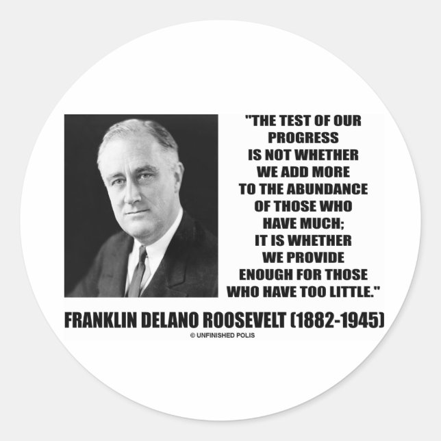 Sticker Rond Test De Nos Progrès Ajouter Fournir Suffisamment P (Devant)