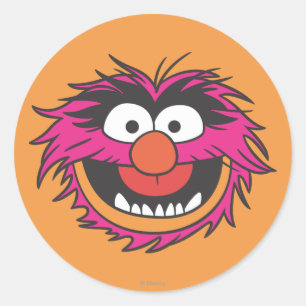 Sticker Rond Tête d'animal