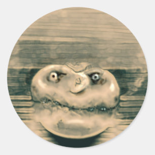 Sticker Rond Tête de champignon