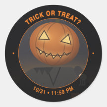 Tête de citrouille pour enveloppe Trick or Treat