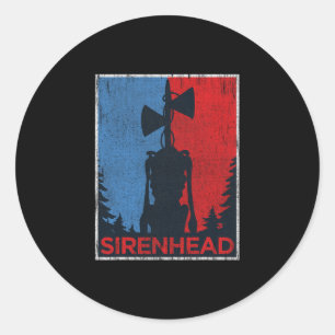 Sticker Rond Tête de sirène effrayante Mème Enfants garçons fil