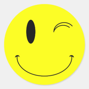 Sticker Rond Tête jaune KRW